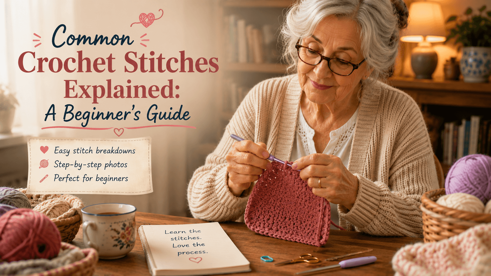 Common Crochet Stitches Explained