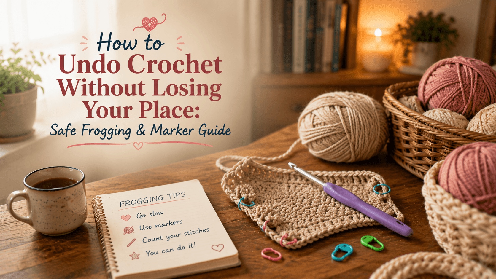 How to Undo Crochet Without Losing Your Place: Safe Frogging & Marker Guide