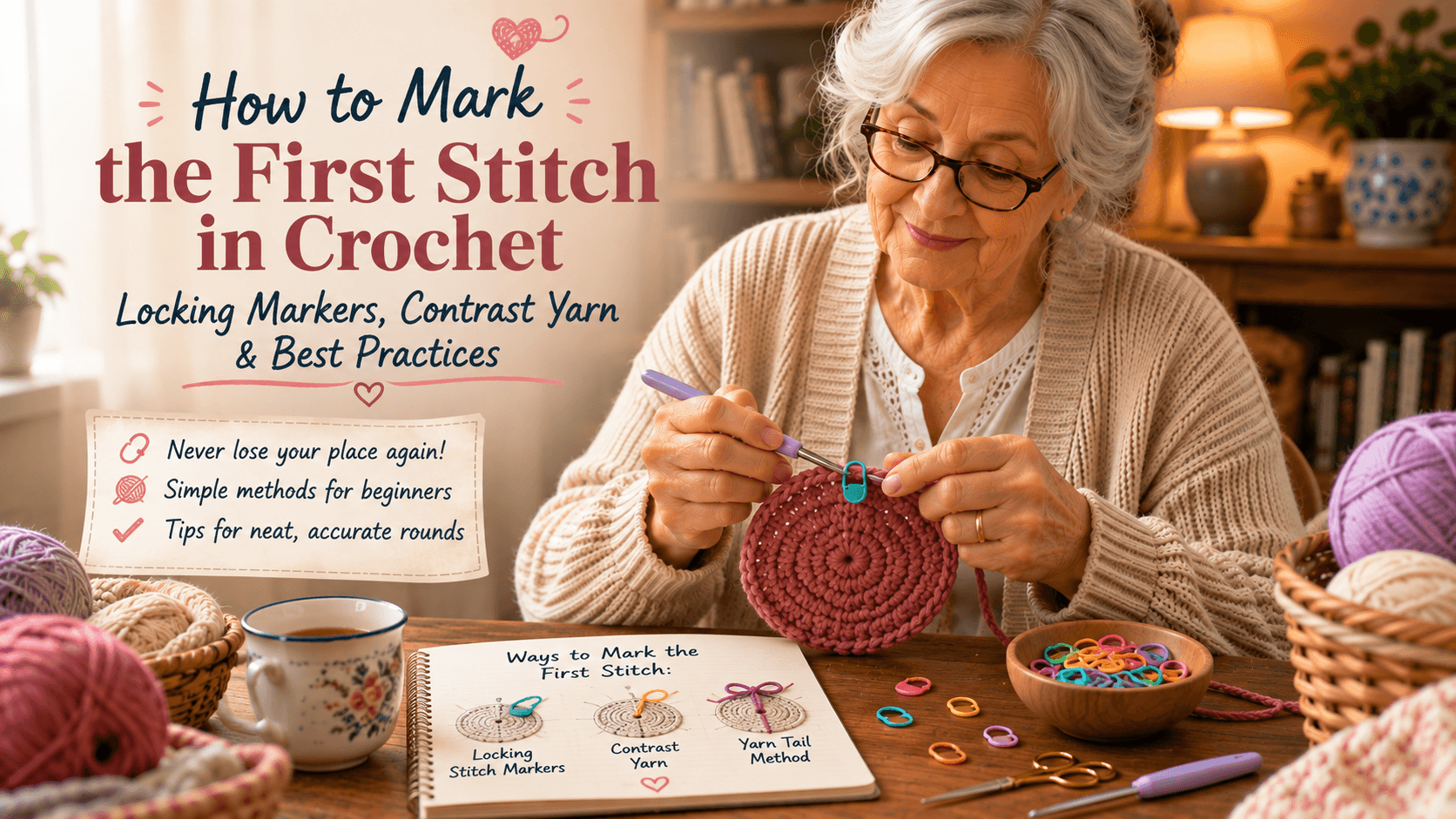 How to Mark the First Stitch in Crochet: Easy Methods for Rows and Rounds