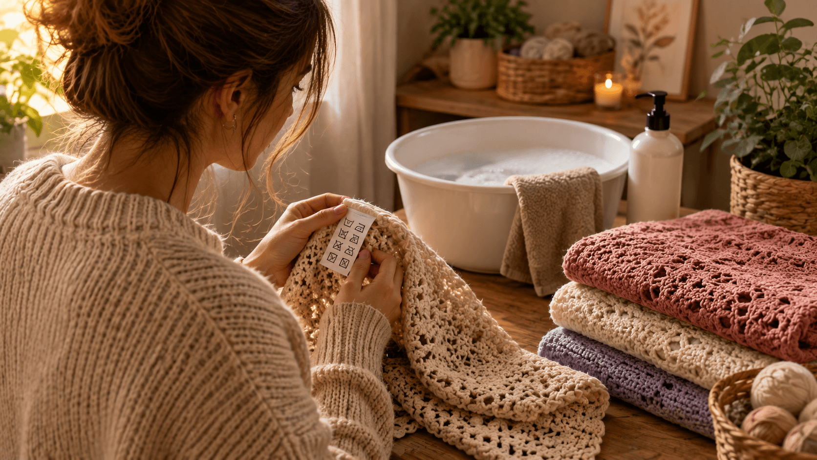 How to Wash Handmade Crochet Items: Hand-Washing and Machine Care Guide