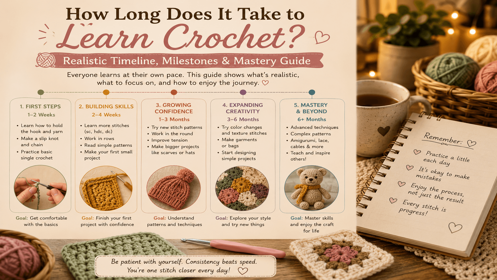 How Long Does It Take to Learn Crochet? A Realistic Timeline for Beginners