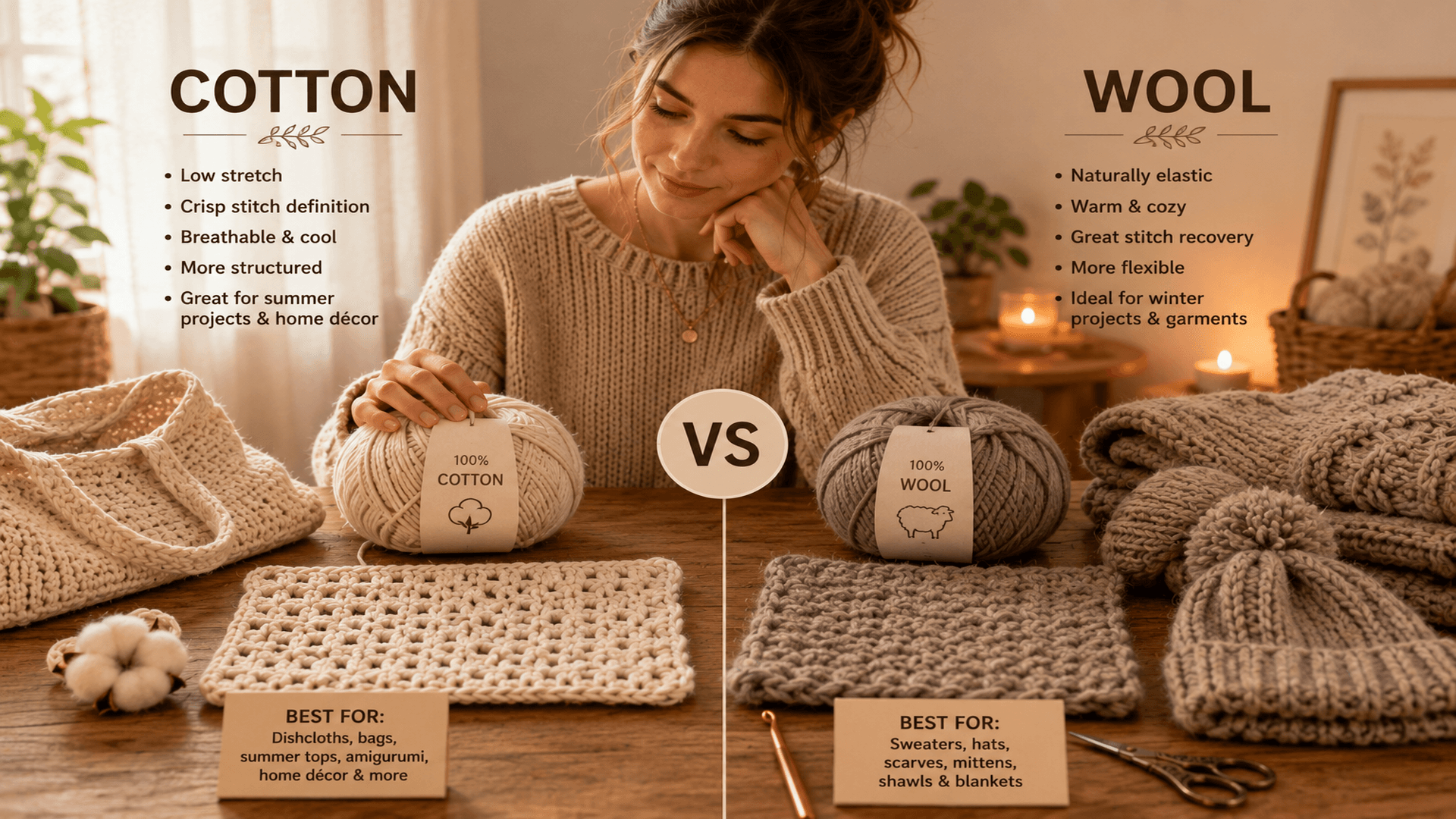 Cotton vs Wool for Crochet: Which Yarn Is Better?