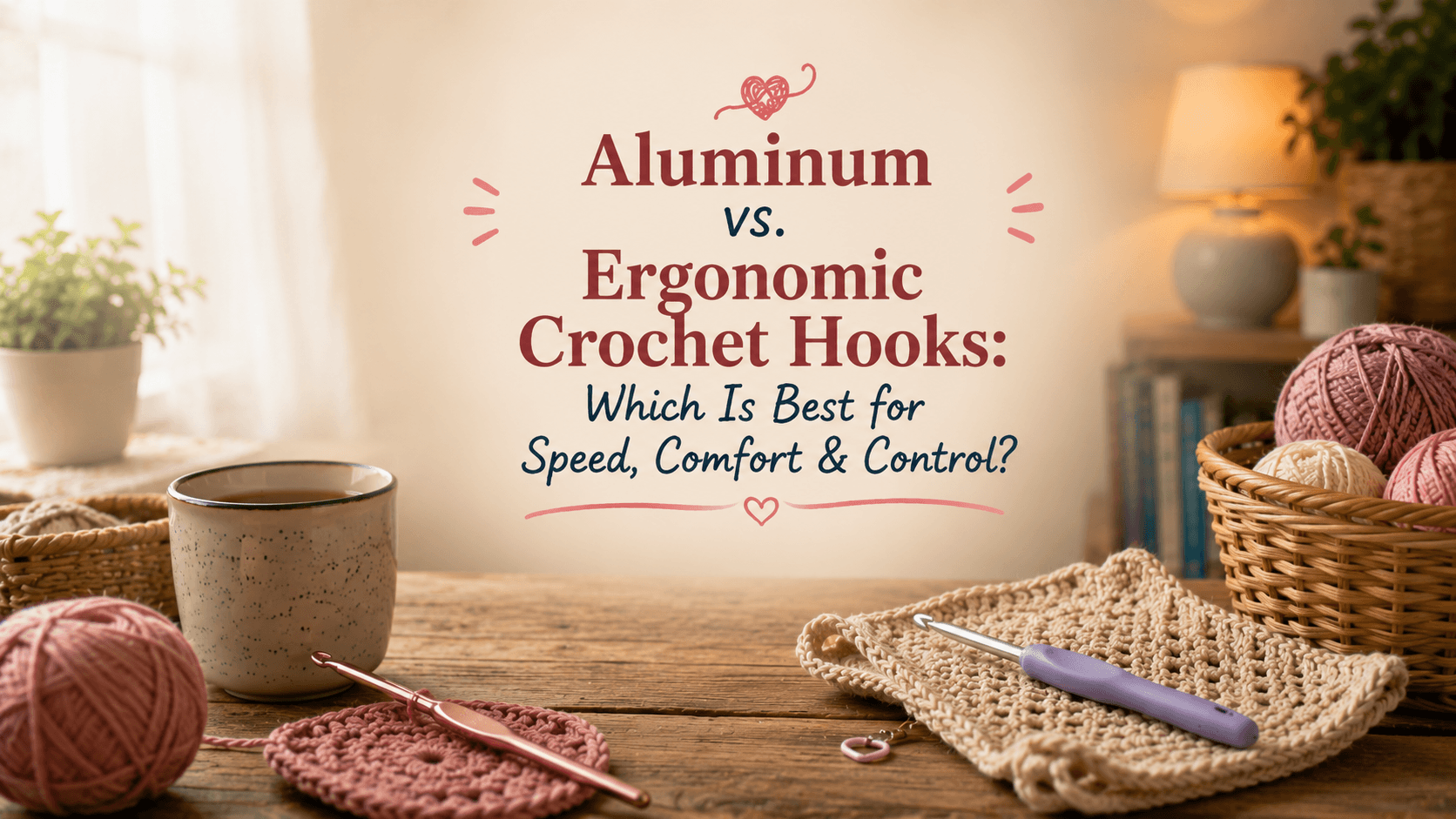 Aluminum vs. Ergonomic Crochet Hooks: Which Is Best for Speed, Comfort & Control?